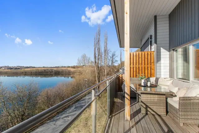 Veranda med svært gode solforhold.