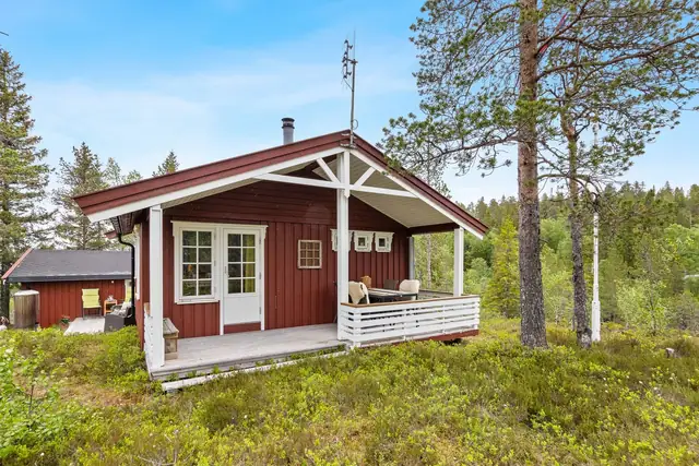 Hytte med flott utsikt & gode solforhold. Milevis med skiløyper like ved. Attraktivt turområde året rundt. — bilde 20