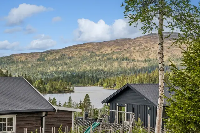 Flott og åpen utsikt mot vakre naturomgivelser