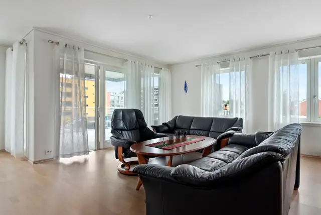 Leiligheten var opprinnelig prosjektert med 3 soverom, noe som fortsatt er mulig å få til.