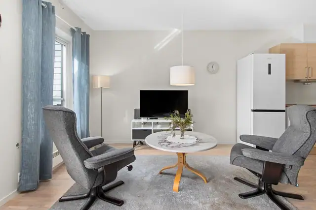 Leiligheten er ny fra 2021.