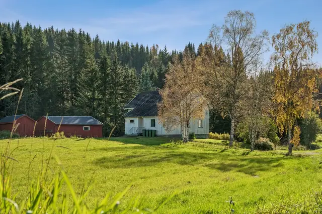 Eiendommen har en fin beliggenhet med gode turmuligheter like utenfor døren.