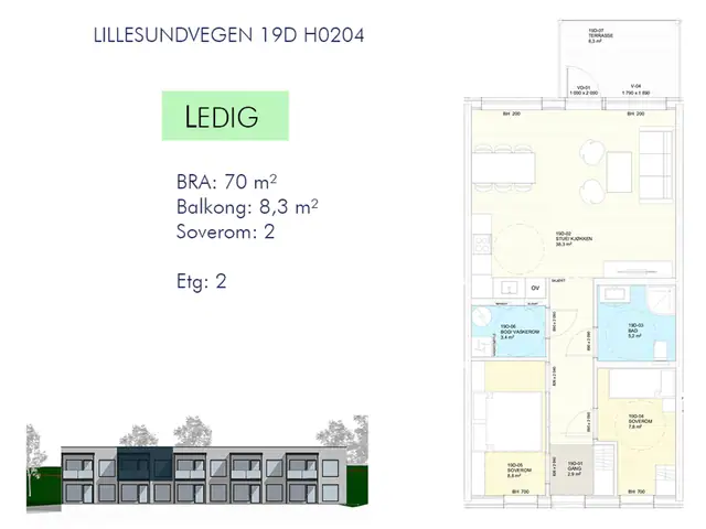 Ledig - Lillesundvegen 19D 204
