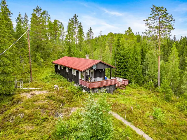Fritt beliggende med naturen som nærmeste nabo