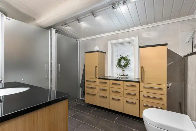 Oppussest bad og vaskerom av Berg Olsen i 2014.
