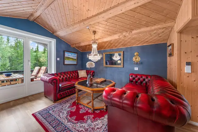 Well-kept & attractive leisure property with 3 buildings. Cabin extended and renovated in 2006, with 35 sq m loft. Sauna 5 sq m. Outbuilding 13 sq m. — image 8