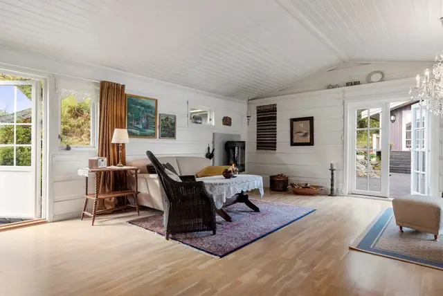 Stue og kjøkken er på ca. 35 m².