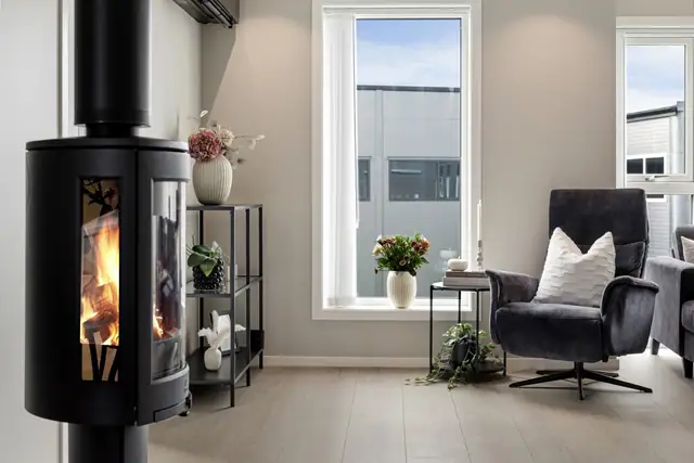 Modern detached house from 2021 at Reinsholm. 3 bedrooms, 3 bathrooms/wet rooms. Bedsit rental income NOK 6,135 per month. Carport — image 17