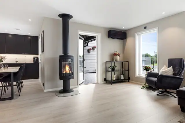 Modern detached house from 2021 at Reinsholm. 3 bedrooms, 3 bathrooms/wet rooms. Bedsit rental income NOK 6,135 per month. Carport — image 18